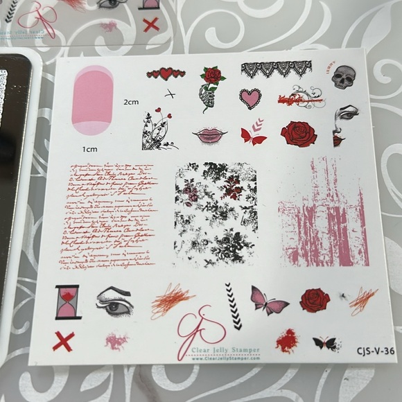 Clear Jelly Stamper Valentines Day Plate - CJS-V-36 - Picture 3 of 4